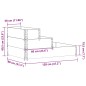 vidaXL Fioriera Rialzata a 3 Livelli Marrone 120x80 cm Legno di Pino vidaXL Fioriera Rialzata a 3 Livelli Marrone 120x80 cm Legno di Pino
