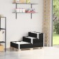 vidaXL Fioriera Rialzata a 3 Livelli Nera 120x80 cm Legno di Pino vidaXL Fioriera Rialzata a 3 Livelli Nera 120x80 cm Legno di Pino