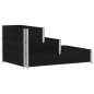 vidaXL Fioriera Rialzata a 3 Livelli Nera 120x80 cm Legno di Pino vidaXL Fioriera Rialzata a 3 Livelli Nera 120x80 cm Legno di Pino