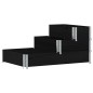 vidaXL Fioriera Rialzata a 3 Livelli Nera 120x80 cm Legno di Pino vidaXL Fioriera Rialzata a 3 Livelli Nera 120x80 cm Legno di Pino