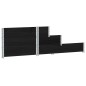 vidaXL Fioriera Rialzata a 3 Livelli Nera 120x80 cm Legno di Pino vidaXL Fioriera Rialzata a 3 Livelli Nera 120x80 cm Legno di Pino