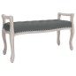 Panca Grigio Scuro 110x45x60 cm in Tessuto