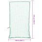 vidaXL Rete per Rimorchio con Corda Elastica Verde 2,7x1,5 m in PP