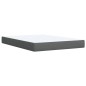 vidaXL Giroletto a Molle con Materasso Grigio Scuro 140x190 cm Tessuto
