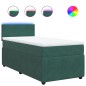 vidaXL Giroletto a Molle con Materasso Verde Scuro 100x200 cm Velluto vidaXL Giroletto a Molle con Materasso Verde Scuro 100x200 cm Velluto