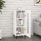 Credenza Bianca 34,5x34x90 cm in Legno Multistrato Credenza Bianca 34,5x34x90 cm in Legno Multistrato