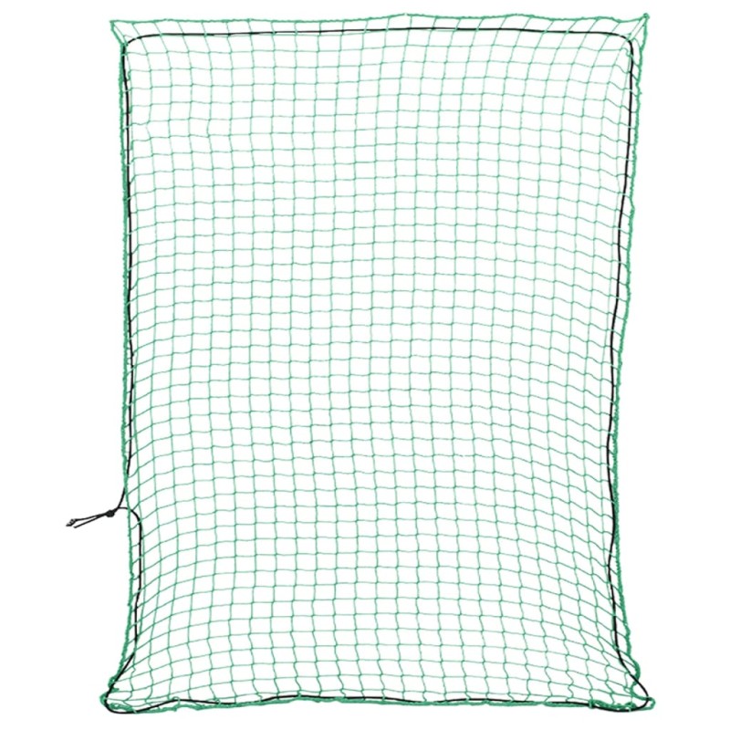 vidaXL Rete per Rimorchio con Corda Elastica Verde 3x2,5 m in PP