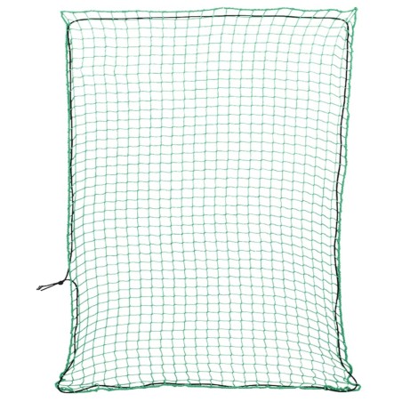 vidaXL Rete per Rimorchio con Corda Elastica Verde 3x2,5 m in PP