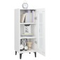 Credenza Bianca 34,5x34x90 cm in Legno Multistrato Credenza Bianca 34,5x34x90 cm in Legno Multistrato