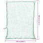 vidaXL Rete per Rimorchio con Corda Elastica Verde 3x2,5 m in PP