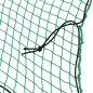 vidaXL Rete per Rimorchio con Corda Elastica Verde 4x3 m in PP