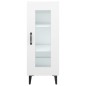 Credenza Bianca 34,5x34x90 cm in Legno Multistrato Credenza Bianca 34,5x34x90 cm in Legno Multistrato