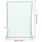 vidaXL Rete per Rimorchio con Corda Elastica Verde 4x3 m in PP