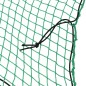 vidaXL Rete per Rimorchio con Corda Elastica Verde 6x3 m in PP