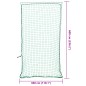 vidaXL Rete per Rimorchio con Corda Elastica Verde 6x3 m in PP