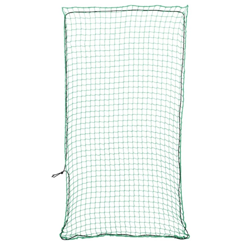 vidaXL Rete per Rimorchio con Corda Elastica Verde 8x3,5 m in PP