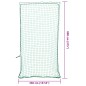 vidaXL Rete per Rimorchio con Corda Elastica Verde 8x3,5 m in PP