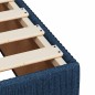 vidaXL Giroletto a Molle con Materasso Blu 90x190 cm in Tessuto