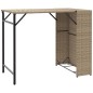 vidaXL Set da Pranzo da Giardino Pieghevole 5pz Beige in Polyrattan vidaXL Set da Pranzo da Giardino Pieghevole 5pz Beige in Polyrattan