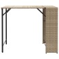 vidaXL Set da Pranzo da Giardino Pieghevole 5pz Beige in Polyrattan vidaXL Set da Pranzo da Giardino Pieghevole 5pz Beige in Polyrattan