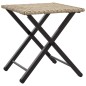 vidaXL Set da Pranzo da Giardino Pieghevole 5pz Beige in Polyrattan vidaXL Set da Pranzo da Giardino Pieghevole 5pz Beige in Polyrattan