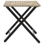 vidaXL Set da Pranzo da Giardino Pieghevole 5pz Beige in Polyrattan vidaXL Set da Pranzo da Giardino Pieghevole 5pz Beige in Polyrattan