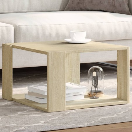 vidaXL Tavolino Salotto Rovere Sonoma 51,5x51,5x30cm Legno Multistrato