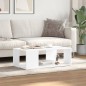 vidaXL Tavolino da Salotto Bianco 89,5x48x30 cm in Legno Multistrato