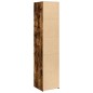 vidaXL Credenza Rovere Fumo 40x41x185cm in Legno Multistrato vidaXL Credenza Rovere Fumo 40x41x185cm in Legno Multistrato