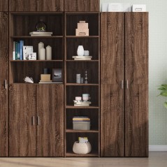 vidaXL Credenza Rovere Marrone 45x41x185 cm in Legno Multistrato