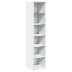 vidaXL Credenza Bianca 40x41x185cm in Legno Multistrato