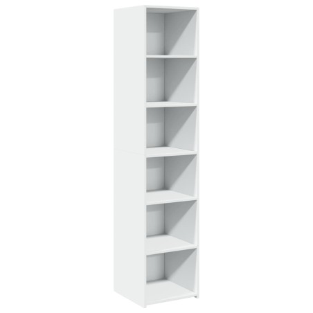 vidaXL Credenza Bianca 40x41x185cm in Legno Multistrato