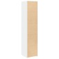 vidaXL Credenza Bianca 40x41x185cm in Legno Multistrato vidaXL Credenza Bianca 40x41x185cm in Legno Multistrato