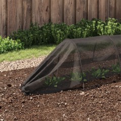 vidaXL Tunnel a Rete Nero 300x50x48,5 cm in Acciaio e Polietilene