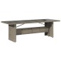 vidaXL Set da Pranzo da Giardino 9 pz con Cuscini in Polyrattan Grigio vidaXL Set da Pranzo da Giardino 9 pz con Cuscini in Polyrattan Grigio