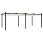 vidaXL Gazebo da Giardino con Tetto Retrattile Crema 3x6m in Alluminio vidaXL Gazebo da Giardino con Tetto Retrattile Crema 3x6m in Alluminio