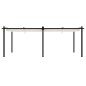 vidaXL Gazebo da Giardino con Tetto Retrattile Crema 3x6m in Alluminio vidaXL Gazebo da Giardino con Tetto Retrattile Crema 3x6m in Alluminio