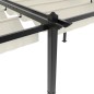 vidaXL Gazebo da Giardino con Tetto Retrattile Crema 3x6m in Alluminio vidaXL Gazebo da Giardino con Tetto Retrattile Crema 3x6m in Alluminio