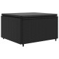 vidaXL Set Divani da Giardino 4 pz con Cuscini Nero in Polyrattan vidaXL Set Divani da Giardino 4 pz con Cuscini Nero in Polyrattan