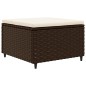 vidaXL Set Divani da Giardino 7 pz con Cuscini in Polyrattan Marrone