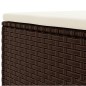 vidaXL Set Divani da Giardino 7 pz con Cuscini in Polyrattan Marrone