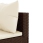 vidaXL Set Divani da Giardino 5 pz con Cuscini Marrone in Polyrattan vidaXL Set Divani da Giardino 5 pz con Cuscini Marrone in Polyrattan