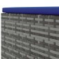 vidaXL Set Divani da Giardino 7 pz con Cuscini in Polyrattan Grigio vidaXL Set Divani da Giardino 7 pz con Cuscini in Polyrattan Grigio