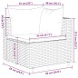 vidaXL Set Divani da Giardino 7 pz con Cuscini in Polyrattan Grigio vidaXL Set Divani da Giardino 7 pz con Cuscini in Polyrattan Grigio