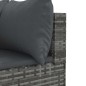 vidaXL Set Divani da Giardino 6 pz con Cuscini in Polyrattan Grigio vidaXL Set Divani da Giardino 6 pz con Cuscini in Polyrattan Grigio