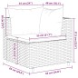 vidaXL Set Mobili da Giardino 6pz con Cuscini in Polyrattan Marrone vidaXL Set Mobili da Giardino 6pz con Cuscini in Polyrattan Marrone