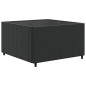 vidaXL Set Mobili da Giardino 6 pz con Cuscini in Polyrattan Nero vidaXL Set Mobili da Giardino 6 pz con Cuscini in Polyrattan Nero