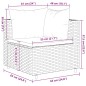 vidaXL Set Mobili da Giardino 6 pz con Cuscini in Polyrattan Nero vidaXL Set Mobili da Giardino 6 pz con Cuscini in Polyrattan Nero
