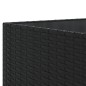 vidaXL Set Salotto da Giardino con Cuscini 7pz Nero Polyrattan