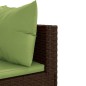 vidaXL Set Divani da Giardino 10 pz con Cuscini in Polyrattan Marrone vidaXL Set Divani da Giardino 10 pz con Cuscini in Polyrattan Marrone